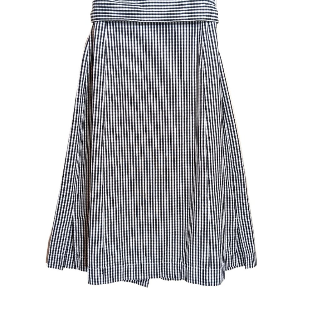 Liz Claiborne Black and White Striped Midi Shirt Dress - Picture 6 of 7